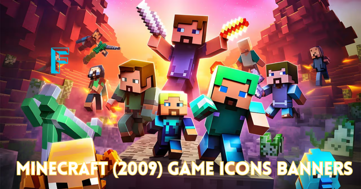 Minecraft (2009) game icons banners